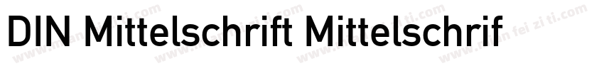 DIN Mittelschrift Mittelschrift字体转换